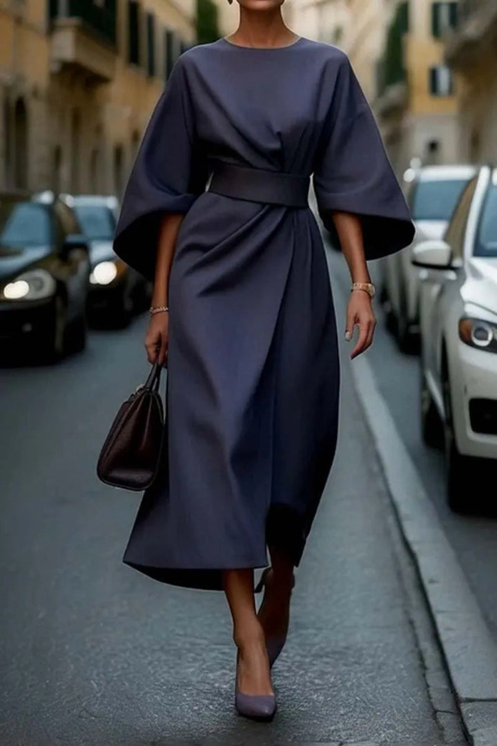 Zandrah | Midi Dress with Wide Sleeves