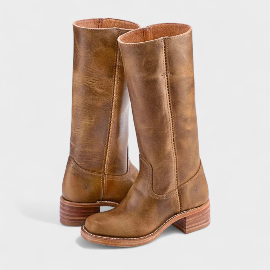 Rhonda | Leather Tall Boots