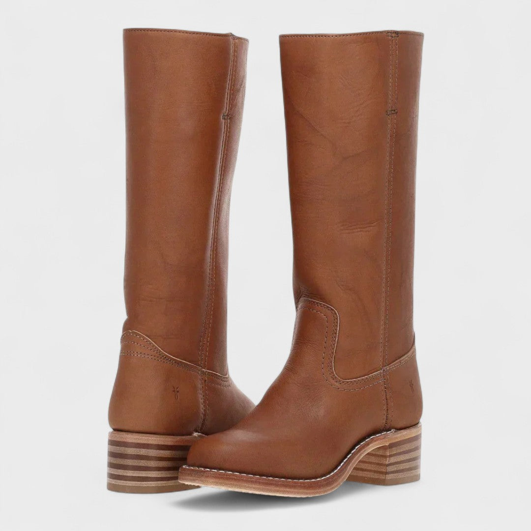 Rhonda | Leather Tall Boots