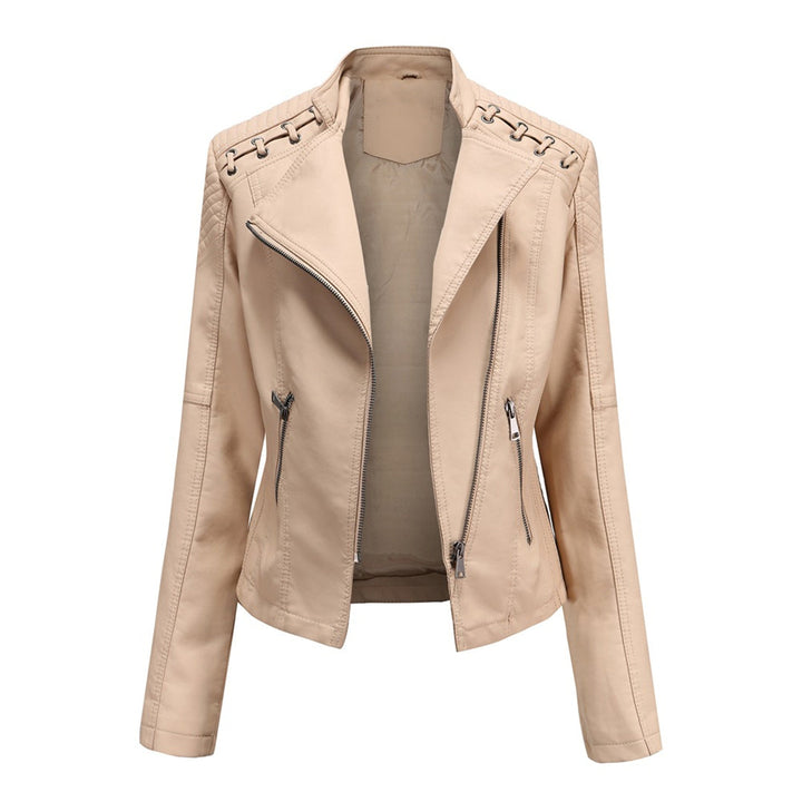 Marcella | Asymmetrical Grommet Moto Quilted Jacket