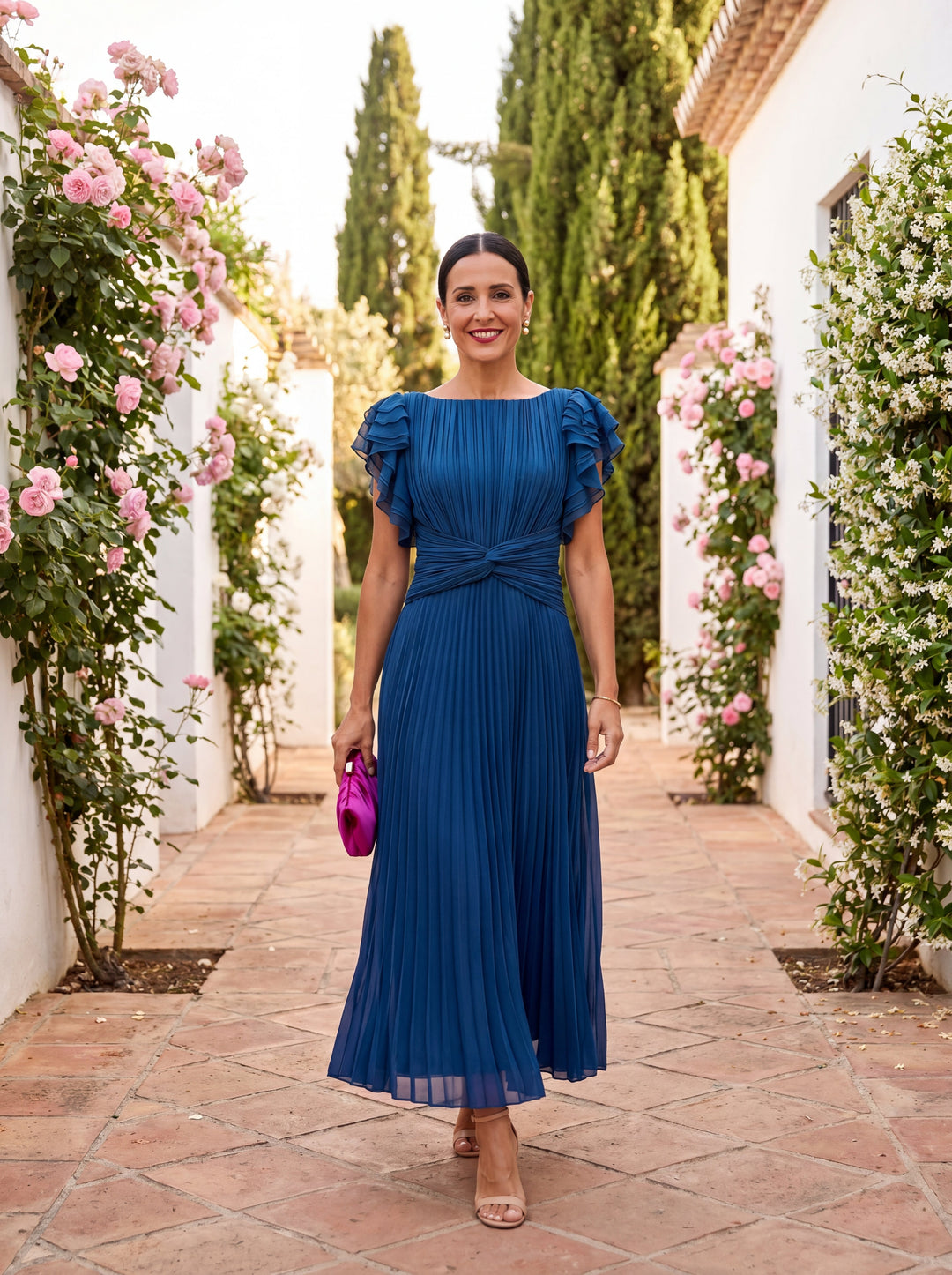 Elvena | Tie-Front Midi Dress