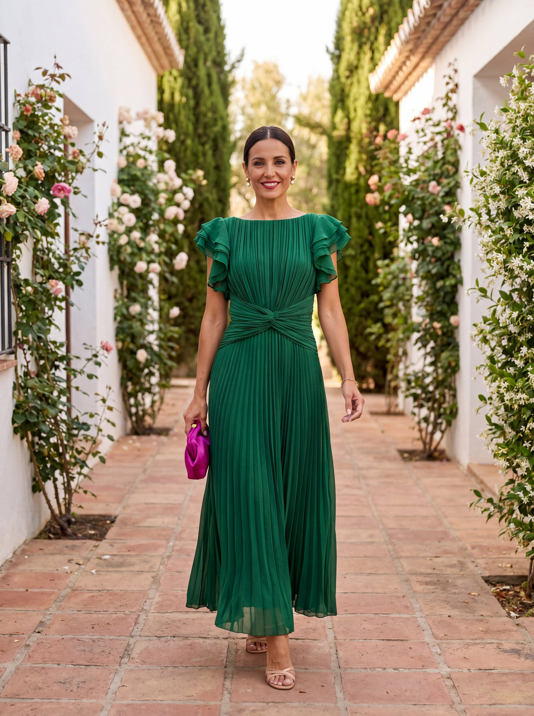 Elvena | Tie-Front Midi Dress