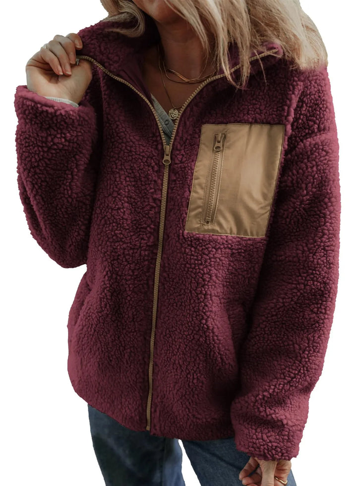 Anastasia |  Teddy Full Zipper Fleece Jacket