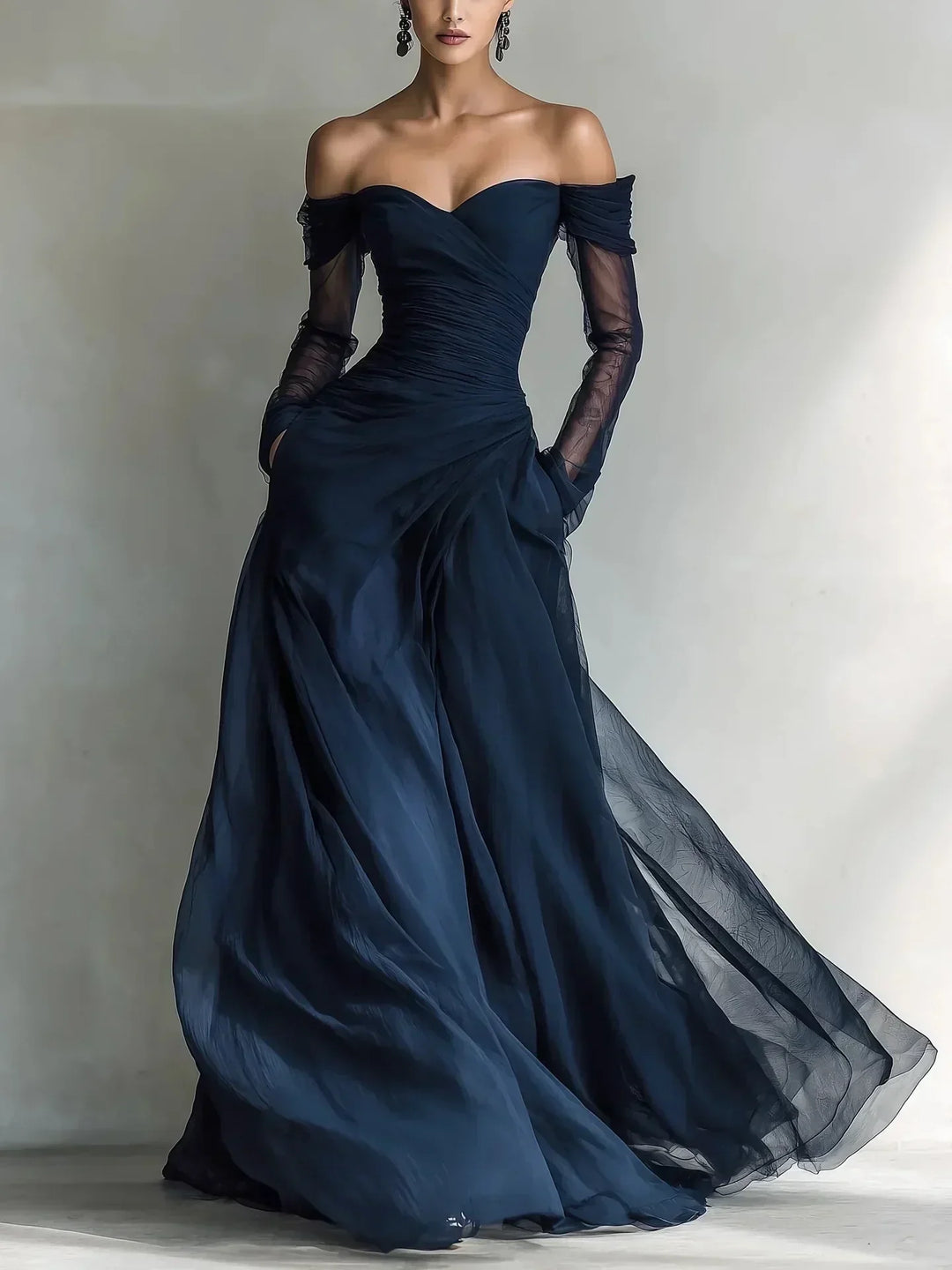 Eleonora | Long Off-Shoulder Dress