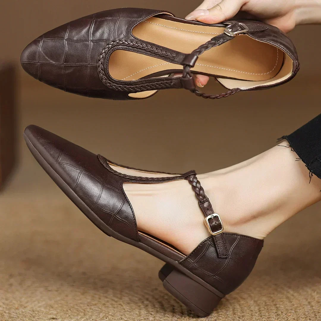 Lily | Leather Mary Janes