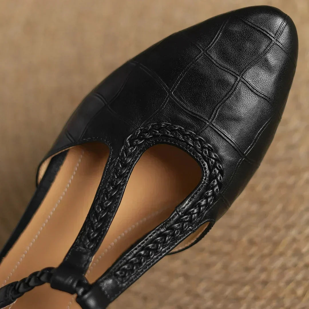 Lily | Leather Mary Janes