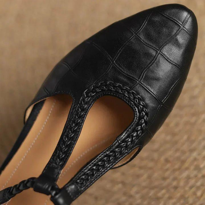 Lily | Leather Mary Janes