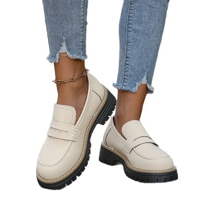 Elina | College Style Platform Loafers