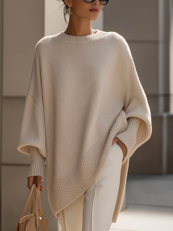Katherine | Oversized Knit Poncho Sweater
