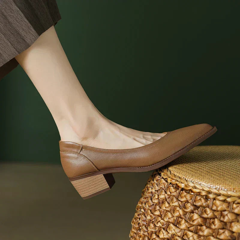 Heather | Mid Heeled Mary Janes
