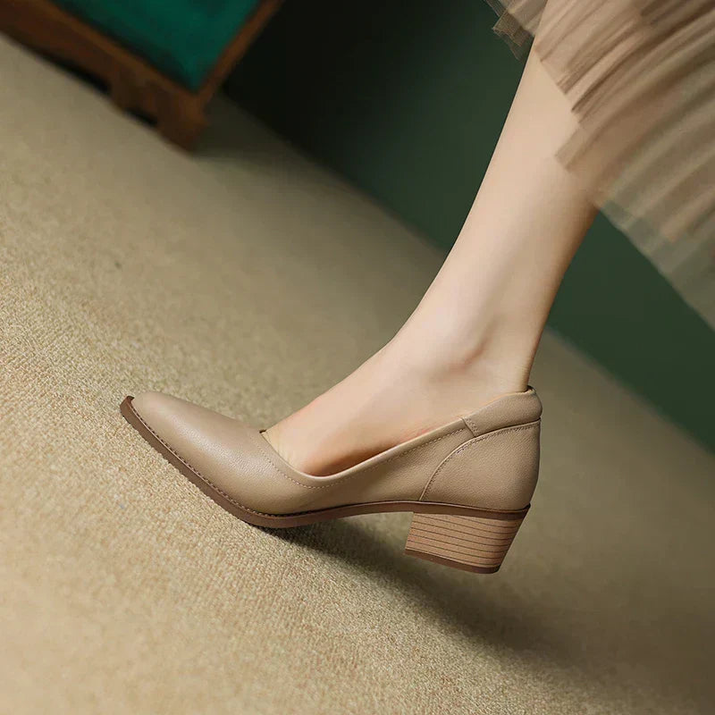 Heather | Mid Heeled Mary Janes
