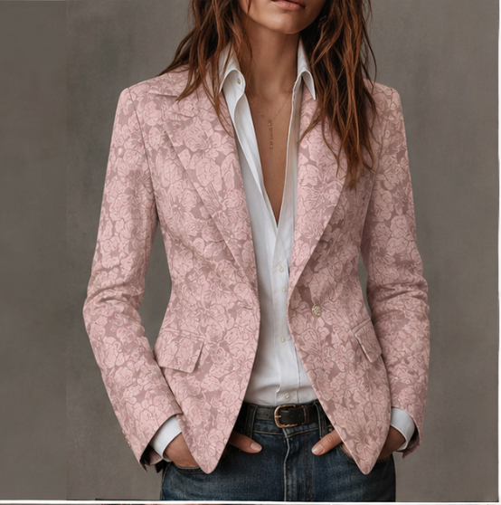 Laurina | Fitted Jacquard Blazer
