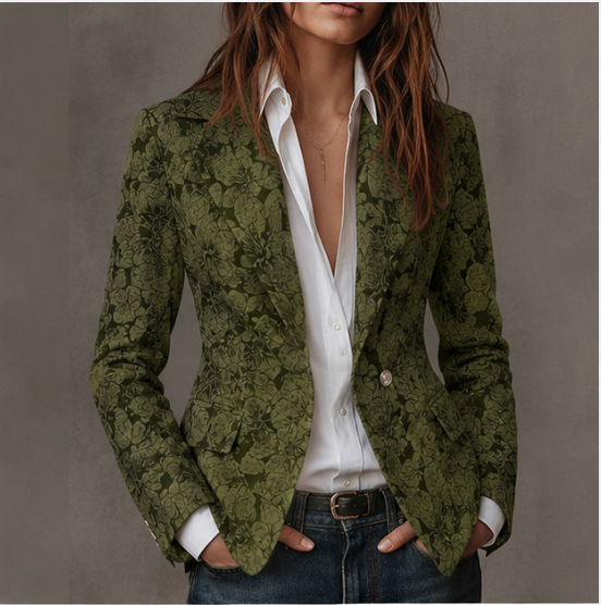 Laurina | Fitted Jacquard Blazer