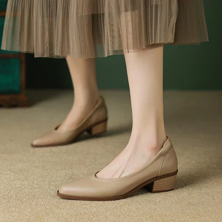 Heather | Mid Heeled Mary Janes