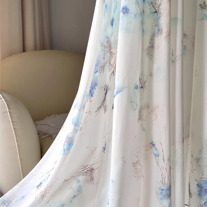 MORWENNA | LONG DRESS WITH FLORAL PATTERN