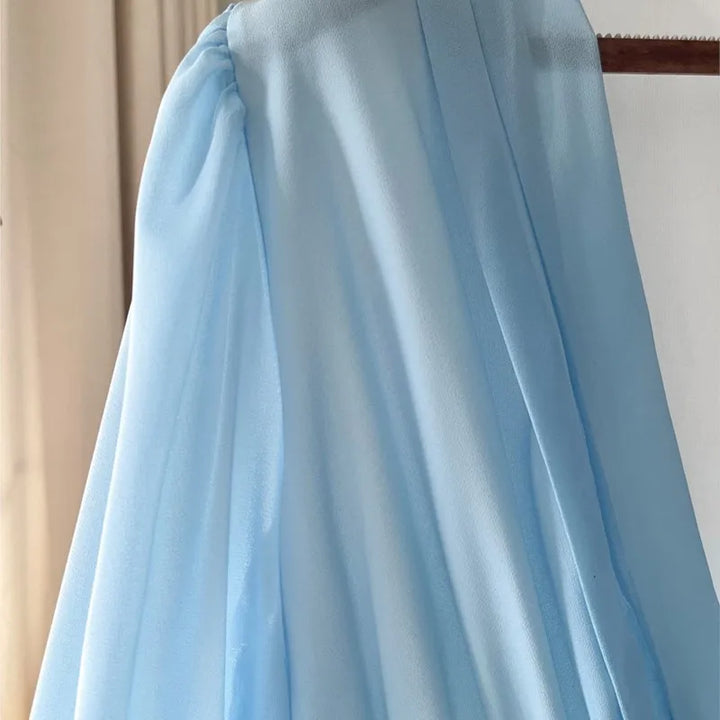 MORWENNA | LONG DRESS WITH FLORAL PATTERN