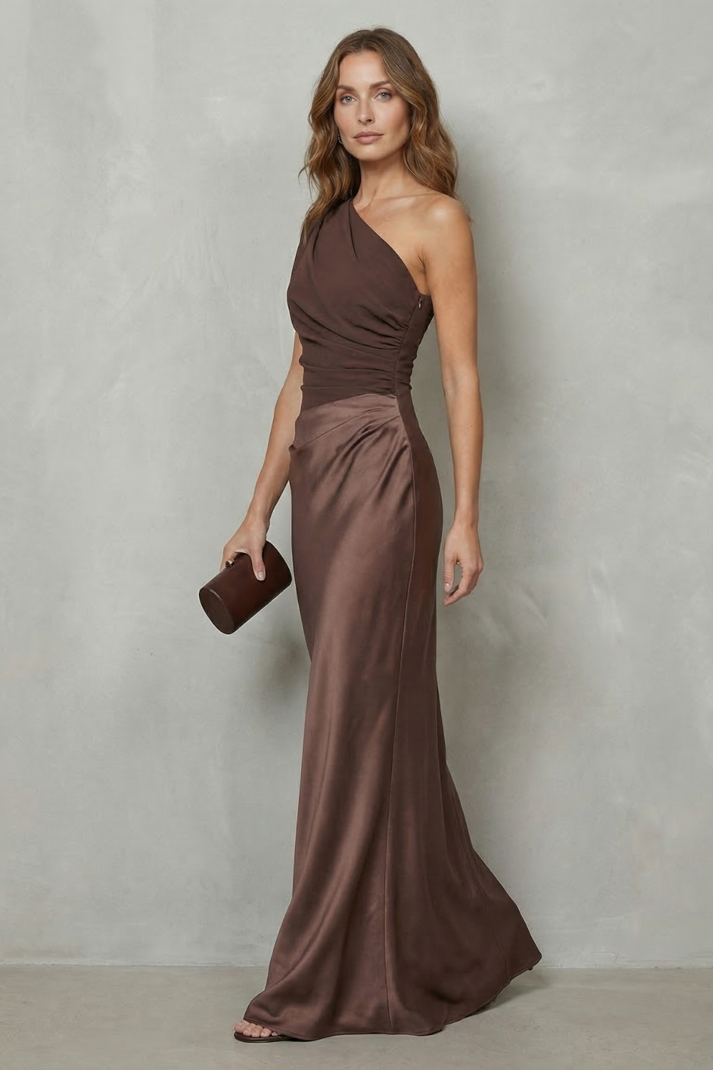 Sophia | Asymmetric Satin Dress