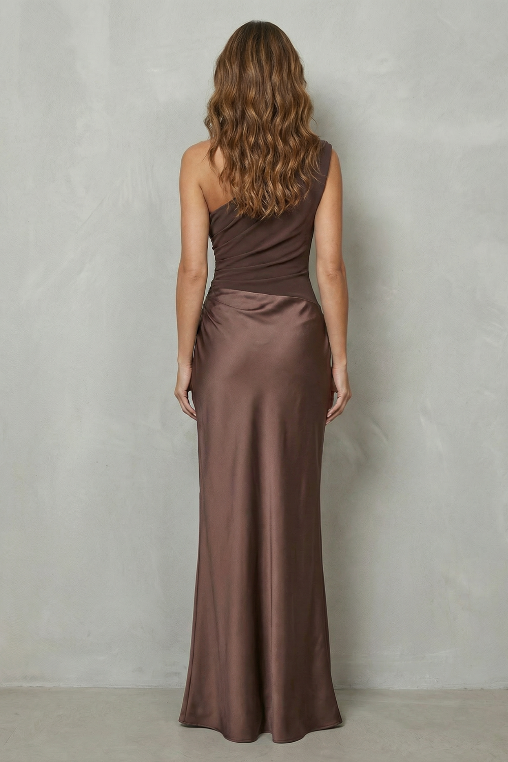 Sophia | Asymmetric Satin Dress