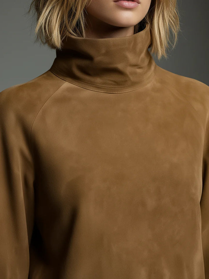 Bibiane | Oversized Mini Dress in Suede