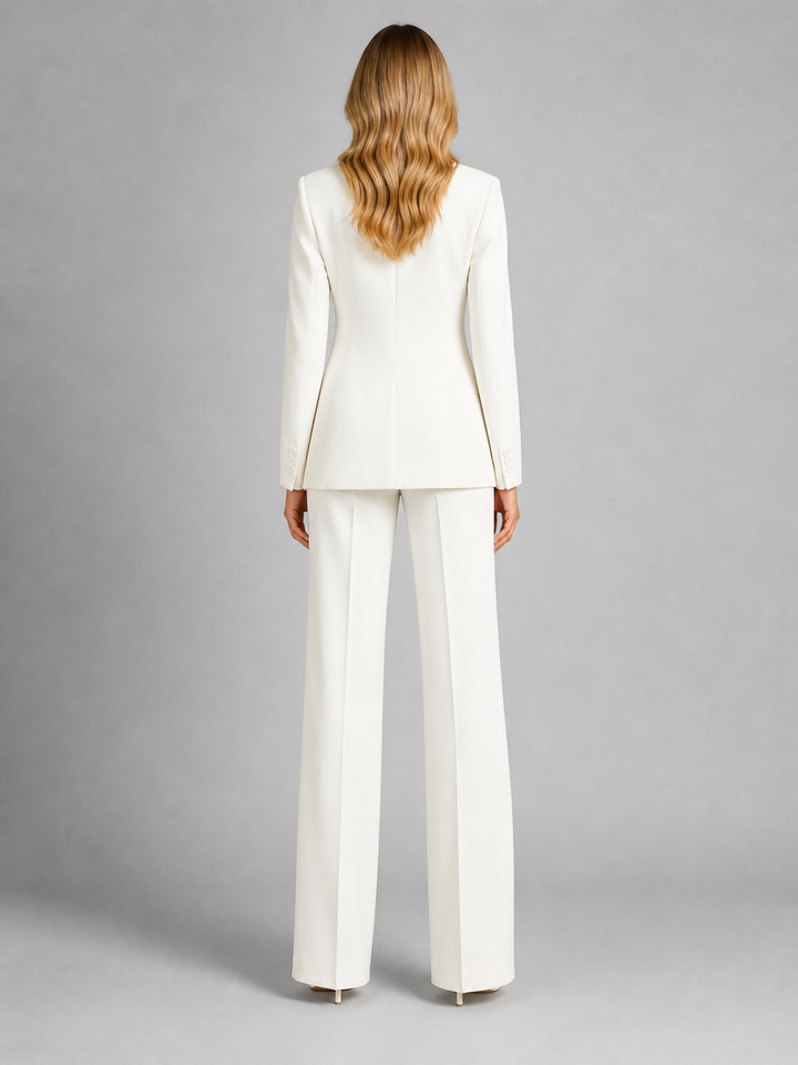 Novalee | Tailored Blazer and Wide-Leg Trousers Set – Smart Occasion Style