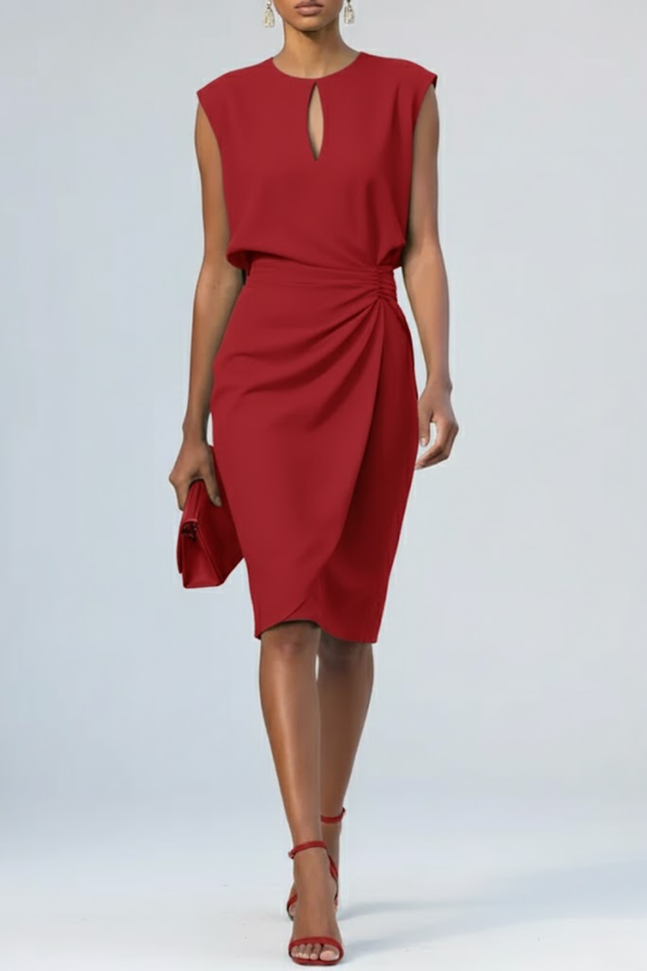 Janna | Draped Midi Dress