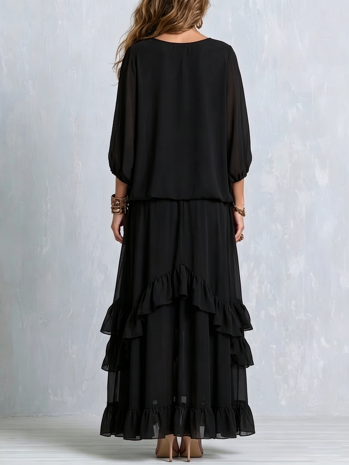 Devon | Elegant Ruffle Two-Piece Set