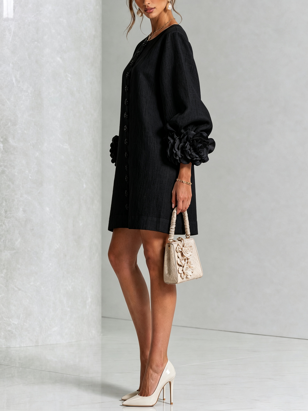 Florielle | Floral Button-Down Mini Dress