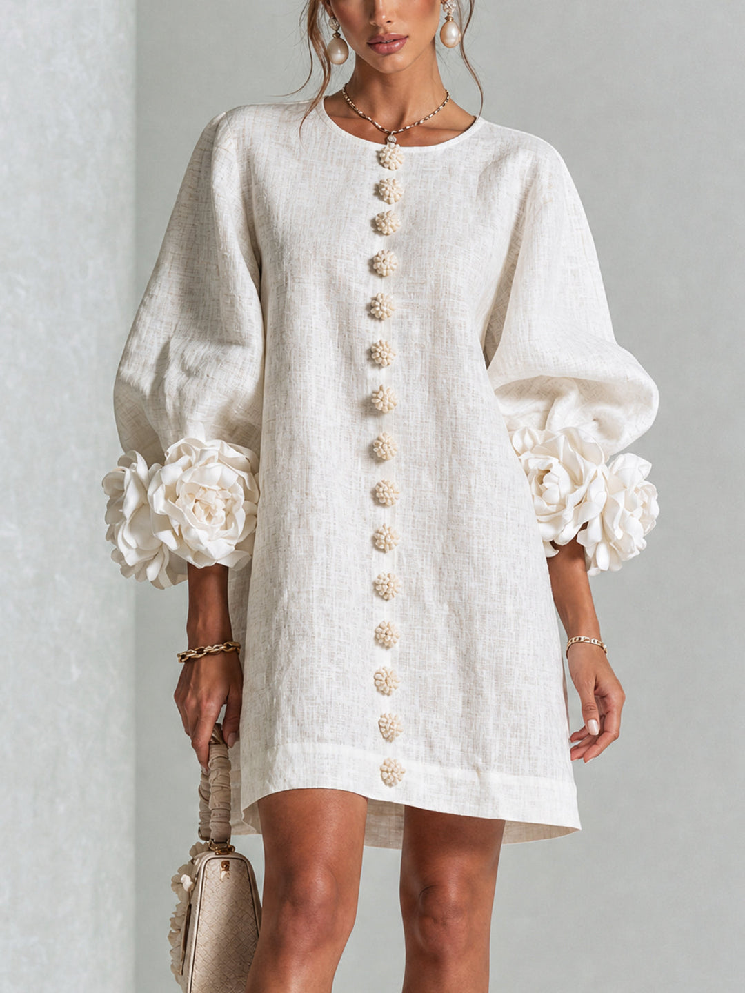 Florielle | Floral Button-Down Mini Dress