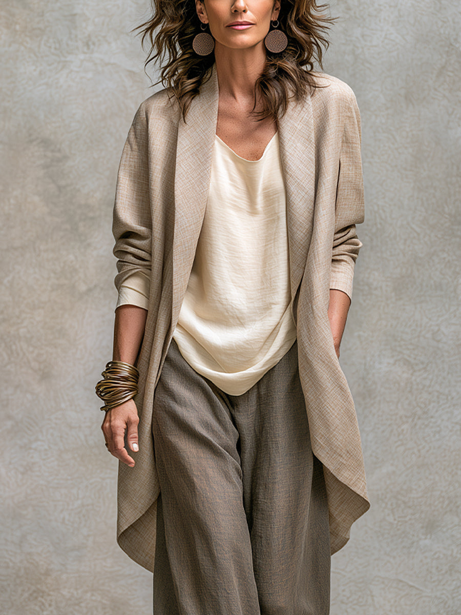 Elize | THREE-PIECE WIDE-LEG SUIT SET
