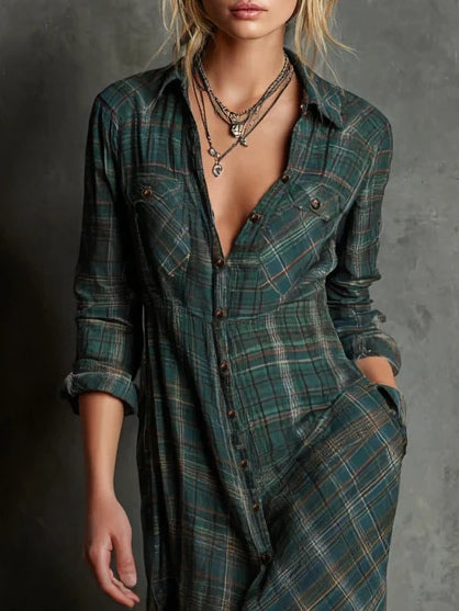 Elena | Tartan Dress