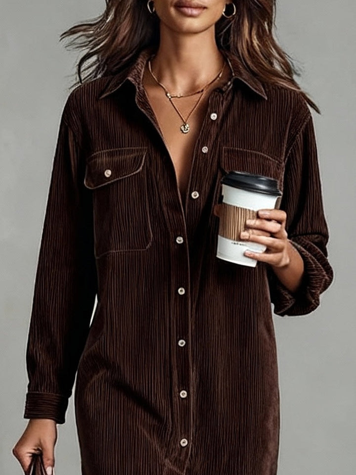 Clara | Midi Dress in Velvet
