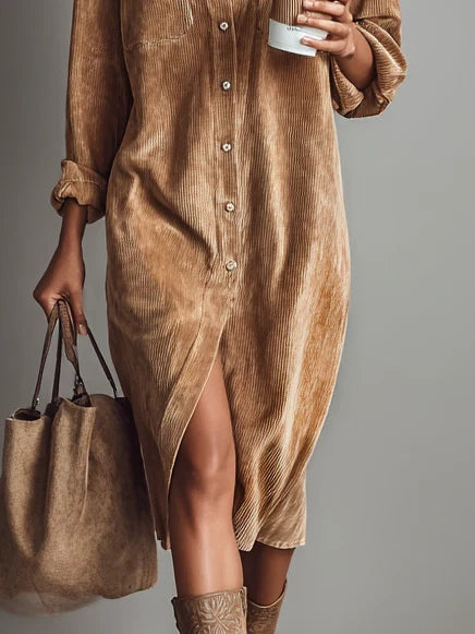 Clara | Midi Dress in Velvet
