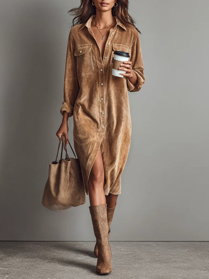 Clara | Midi Dress in Velvet