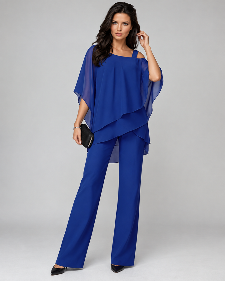 Hera | Elegant Two-Piece Set with Layered Top