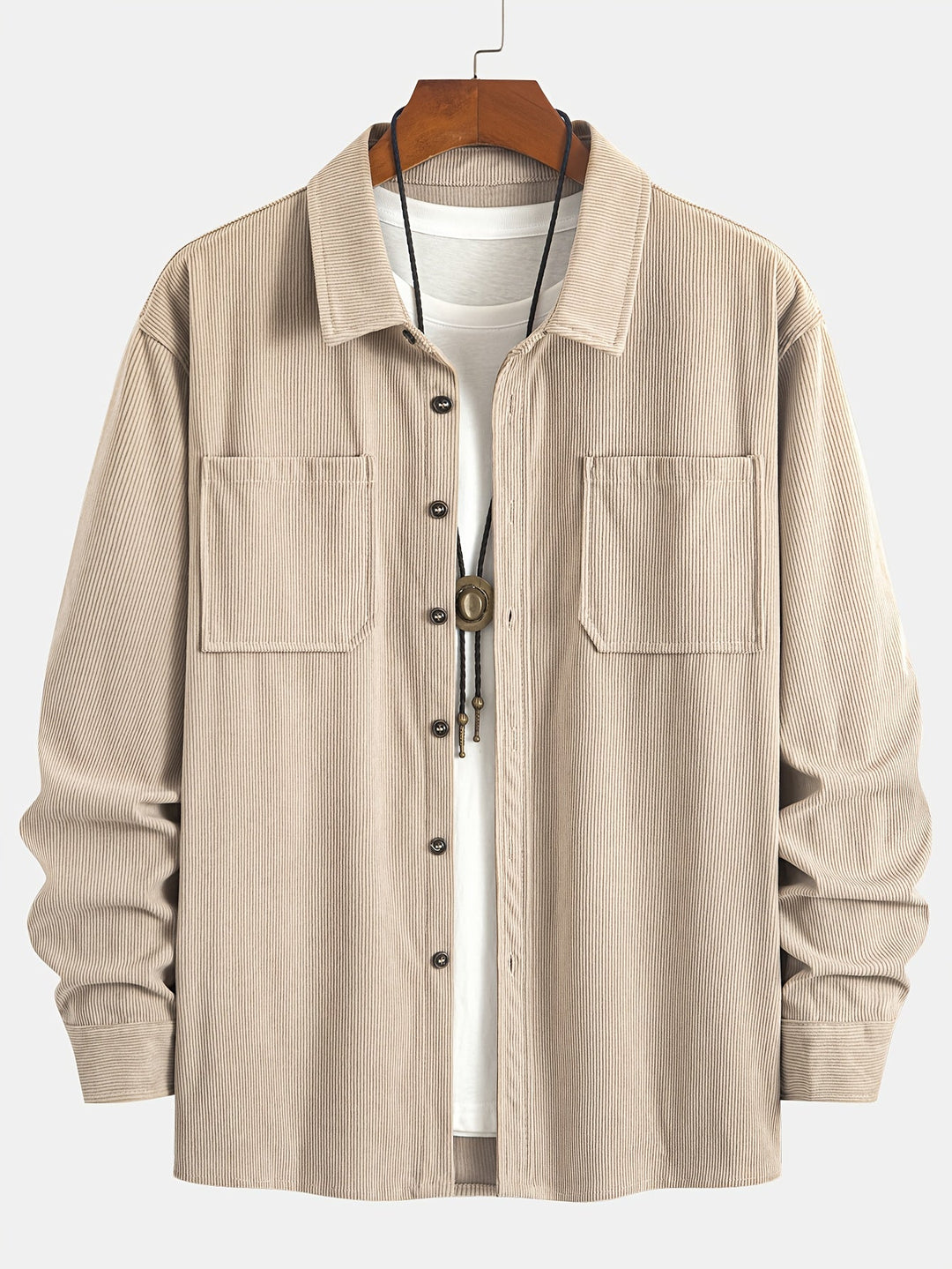 Brandon | Ribbed Textured Overshirt