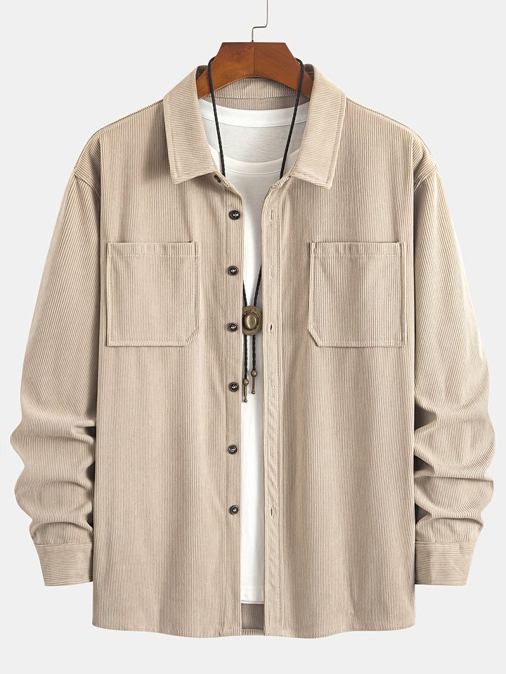 Brandon | Ribbed Textured Overshirt