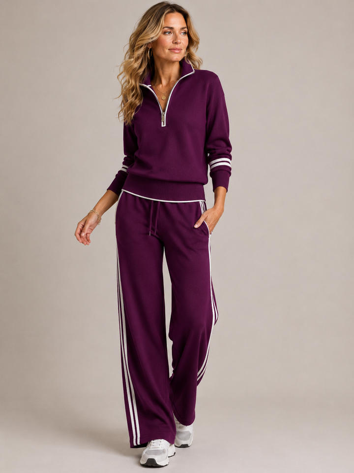 Séréna | Zip-Up Sweater Set