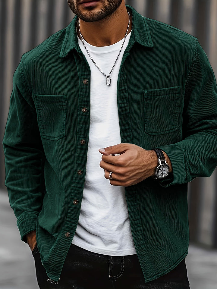 Brandon | Ribbed Textured Overshirt