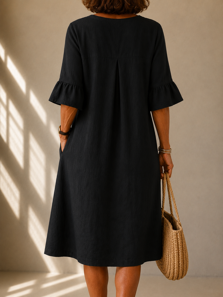 Sylvia | Button Dress