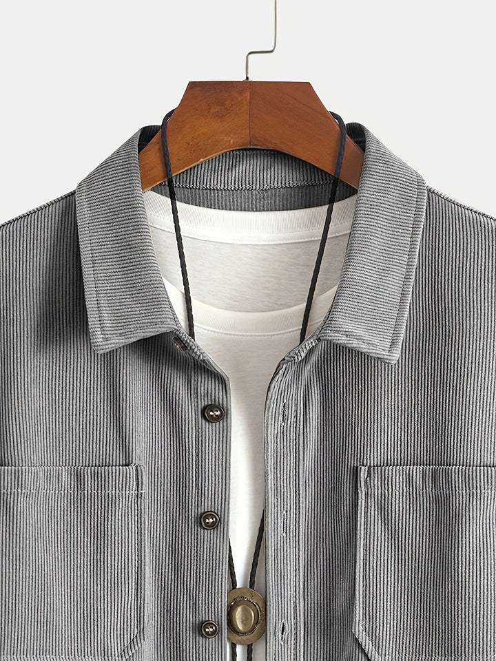 Brandon | Ribbed Textured Overshirt