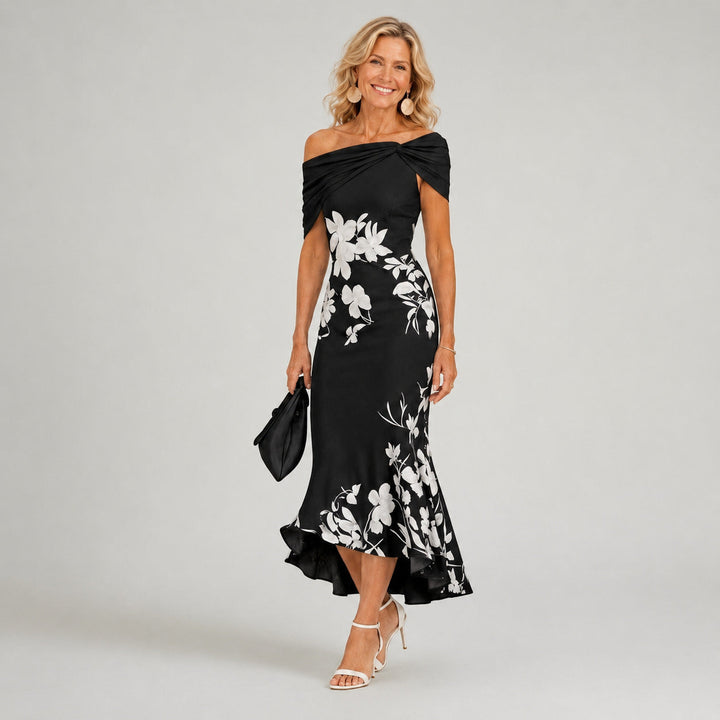 Althea | Floral, Form-Fitting Midi Dress