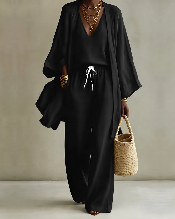 Thea | 3-piece Linen Look Set