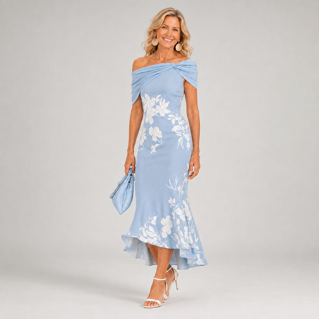 Althea | Floral, Form-Fitting Midi Dress