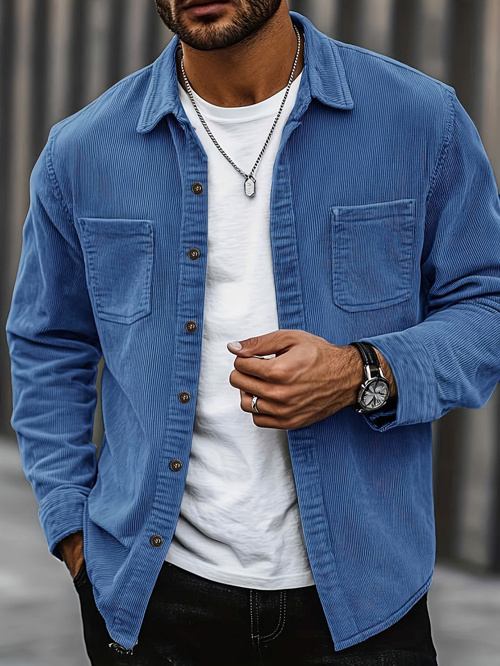 Brandon | Ribbed Textured Overshirt