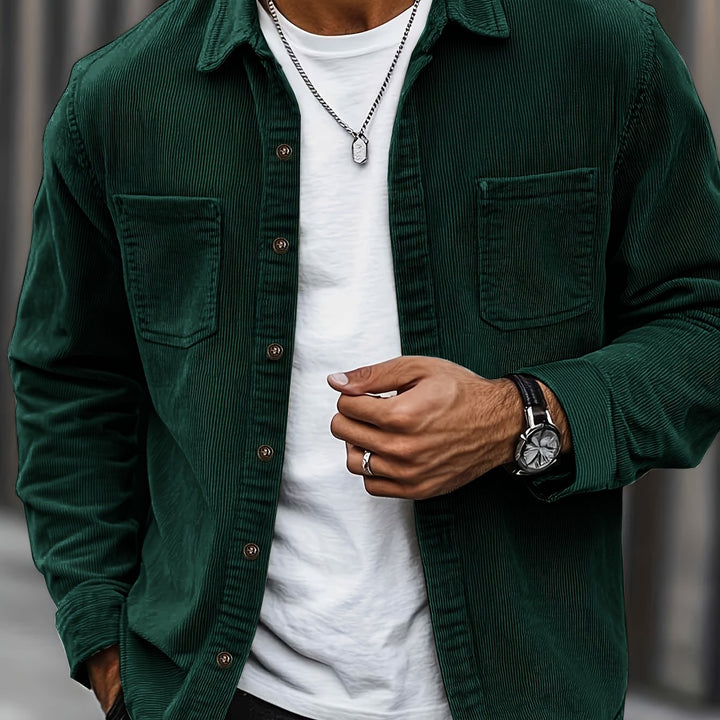 Brandon | Ribbed Textured Overshirt