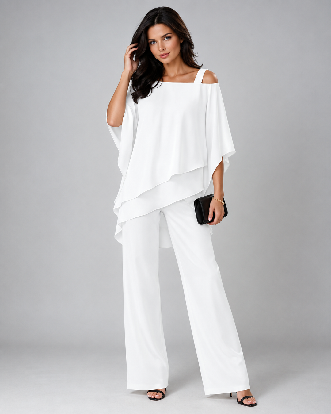 Hera | Elegant Two-Piece Set with Layered Top