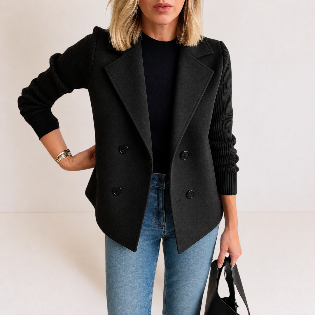 Winona | Knit Sleeve Blazer Jacket