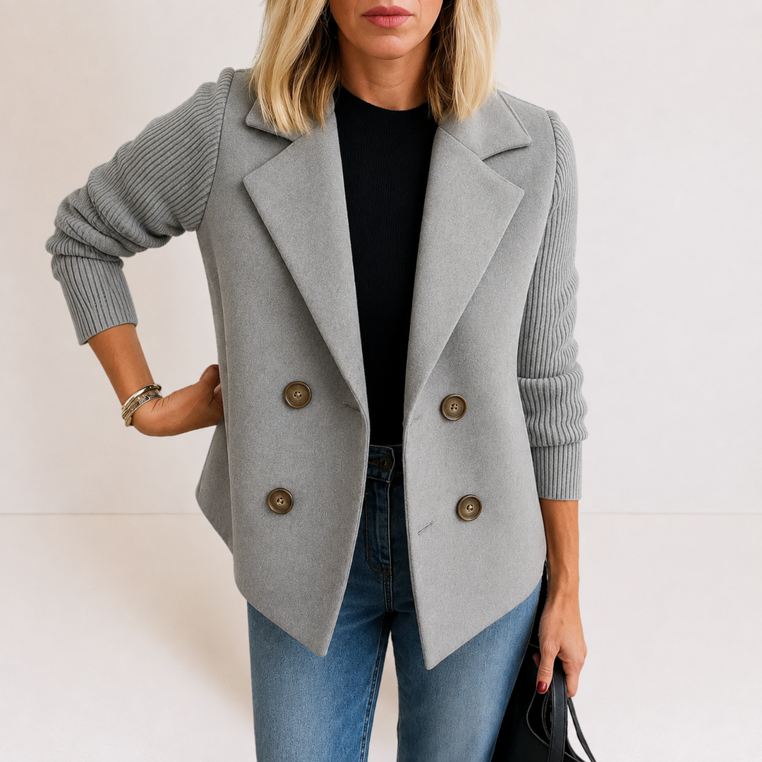 Winona | Knit Sleeve Blazer Jacket