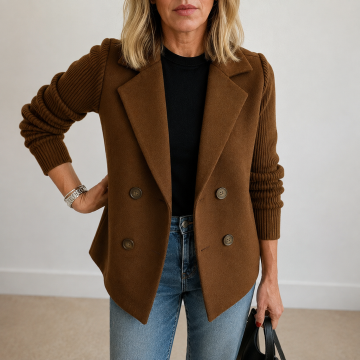 Winona | Knit Sleeve Blazer Jacket