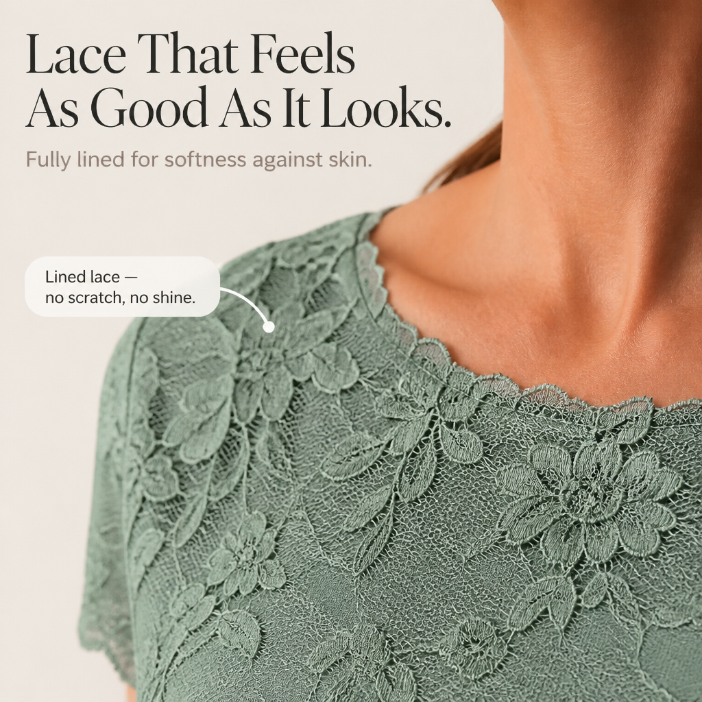 Lucy | Sophisticated Floral Lace Dress